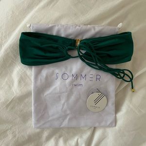 SOMMER SWIM
XENA EMERALD- HALTER
BIKINI TOP size small